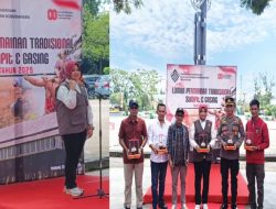 Lomba Permainan Tradisional Sumpit Dan Gasing Tahun 2025 Resmi di Buka Oleh Kadisporapar Prov. Kalbar