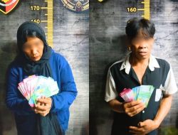 Pasutri Tega Tipu Pedagang Kecil Pakai Uang Mainan, Polisi Amankan Rp4,5 Juta Lembarannya