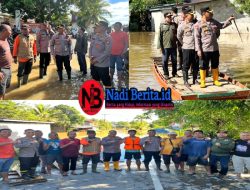 Kapolres Melawi Pantau Kondisi Banjir di Kecamatan Sayan dan Kota Baru