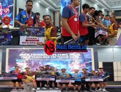 Penutupan Open Tournament Tenis Meja Piala Panglima TNI 2025 Meriah, Pangdam XII/Tanjung Pura Resmi Tutup Acara