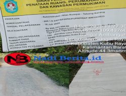 Diduga Proyek Jalan Kumpai -Tembang Kacang Terindikasi Mark Up Ketebalan, Bermain Dengan Satuan Campuran dan Melanggar Kontrak Kerja