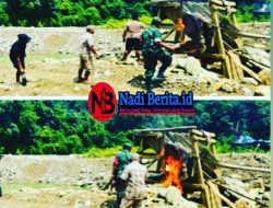Personil Kodim 0212/ Tapanuli Selatan Kembali Sosialisasi dan Penertiban Aktifitas PETI Di Mandailing Natal