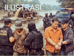 Diduga Terkait PETI, Seorang Pekerja Diamankan Krimsus Polda Kalbar, Kades Semerangkai Ikut Dibawa?