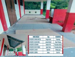 Ambruknya Plafon Depan Kelas SDN 05 Ingko Tambe Disorot, Proyek Dana Pusat PUPR Dipertanyakan