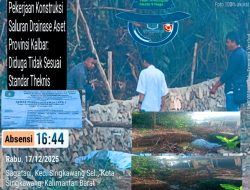 Diduga Langgar UU Konstruksi, Pekerjaan Drainase di Sagatani, Singkawang: Kawasan Aset Provinsi Kalbar Sarat Masalah Mutu dan Indikasi KKN