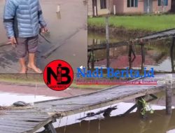 Info” Pak Kades, Jembatan Menuju Sekolahan SDN 31 Parit Pangeran Desa Tanjung Saleh, Sudahlama Rusak Parah warga minta Diantisipasi !!..