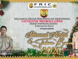 DPW KALBAR Fast Respon Indonesia Center Mengucapkan SELAMAT HARI RAYA NATAL 2025 DAN MENYAMBUT TAHUN BARU 2026