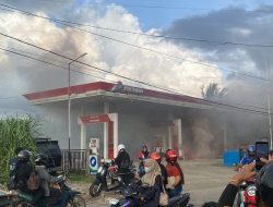 Insiden Kebakaran di SPBU Tugu Bi, Satu Unit Motor Dilaporkan Terbakar.