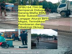 SPBU 64.794.06 Semparuk Diduga Sarang Mafia BBM Solar Subsidi  Langgar Aturan BPH Migas, Terindikasi Pembiaran dan Dibekingi Oknum