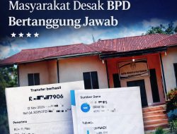 Transparansi Anggaran Desa Penjawaan Dipertanyakan, Masyarakat Desak BPD Bertanggung Jawab