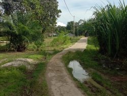 Diduga Tak Sesuai Spesifikasi, Proyek Desa Lebak Najah Menyimpang dari Rencana Anggaran