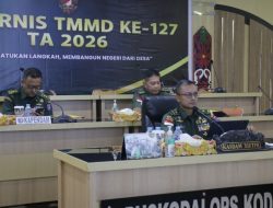Akselerasi Pembangunan Desa, Kasdam XII/Tpr Ikuti Rakornis TMMD ke-127 Tahun 2026