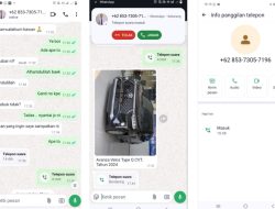 Hati Hati Modus Penipuan Mengunakan Whatsapp, Rizal Jurnalis Kalbar Dan Tokoh Muda Kab. Mempawah Menjadi Korban Potonya Digunakan