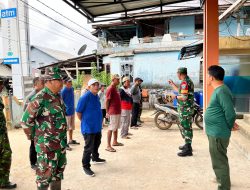 Koramil Semitau Laksanakan Jumat Bersih, Wujudkan Lingkungan Bersih dan Sehat