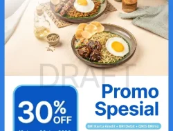 ​Transaksi Pakai Kartu Kredit & QRIS BRI di Teras Plataran, Langsung Dapat Potongan 30%