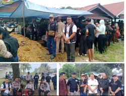 Ketua DPW FRIC Kalbar Rabi bersama Wartawan Melawi Hadir Menghantar Jenazah Alm. Arion Oloan Manalu Wartawan DNIN.Co.Id di Belimbing
