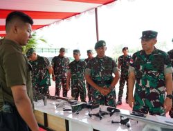 Pertegas Profesionalisme Prajurit, Pangdam XII/Tpr Sambangi Markas Yonzipur 6/SD di Anjongan