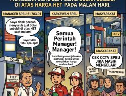Manager SPBU 61.783.01 Nusapati Mengelak jual BBM Jenis Solar Subsidi Di Atas Harga HET Pada Malam Hari, Karyawan SPBU : Semua Perintah Manager, Masyarakat : Cek CCTV SPBU Jika Masih Mengelak
