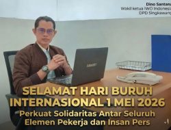 Hari Buruh 2026, IWO Indonesia Singkawang: Buruh dan Media Adalah Mitra Strategis dalam Mengawal Demokrasi
