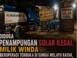 Diduga Penampungan Solar Ilegal Milik Winda Beroperasi Terbuka di Sungai Melayu Rayak, Publik Pertanyakan Pengawasan Aparat