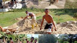 Jalan Rusak di Sekadau, Warga Dusun Brona Bangun Sendiri dengan Dana Swadaya