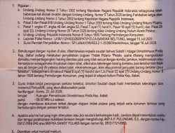 Bang Doi, Pimpred Jejaring Media Radak.com Dipanggil Polda Babel, Diduga Terkait Upaya Damai Kasus Susut Kadar Emas
