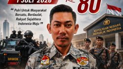 HENDRI PURWANTO: HARI BHAYANGKARA KE-80 MENJADI MOMENTUM MEMPERKUAT SINERGI POLRI DAN MASYARAKAT