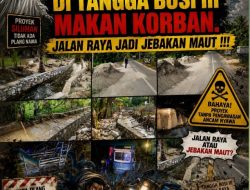 Proyek Siluman di Tangga Bosi III Makan Korban. Jalan Raya Jadi Jebakan Maut !!! ‎