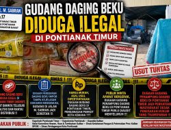 Dugaan Gudang Penampung Daging Beku di Pontianak Timur Jadi Perhatian, Masyarakat Desak Penegakan Hukum yang Transparan !!!