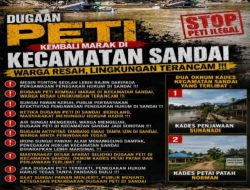 Dugaan PETI Kembali Marak di Kecamatan Sandai, Warga Resah Lingkungan Terancam !!!