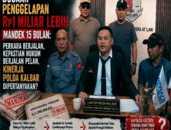 Dugaan Penggelapan Rp1 Miliar Lebih Mandek 15 Bulan: Perkara Berjalan, Kepastian Hukum Berjalan Pelan, Kinerja Polda Kalbar Dipertanyakan?