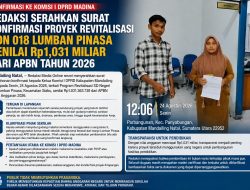 Redaksi Serahkan Surat Konfirmasi Proyek Revitalisasi , SDN 018 Lumban Pinasa Dari APBN Tahun 2026