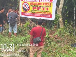 Ratusan Warga Geruduk Lokasi PETI, Minta Pemilik Mesin dan Pemodal Ditelusuri.