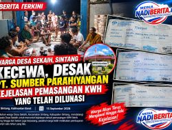 Warga Desa Sekaih Sintang Kecewa, Desak PT. Sumber Parahiyangan Kejelasan Pemasangan KWH Yang Telah Dilunasi