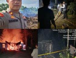 Kebakaran Rumah Tengah Malam di Monterado, Polisi Imbau Warga Tingkatkan Kewaspadaan