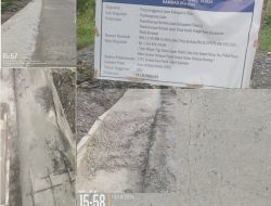 Diduga Tidak Sesuai Spesifikasi, Proyek Pemeliharaan Berkala Jalan 1,3 Miliar,Kualitas Cor Dipertanyakan Warga