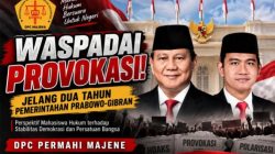 Jelang Dua Tahun Pemerintahan Prabowo–Gibran, Ketua DPC PERMAHI Majene Ajak Masyarakat Waspadai Provokasi dan Hoaks