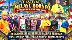 Festival Melayu Borneo Pontianak Kreatif 2026 Bergemuruh, Gubernur Kalbar Serukan Persatuan dan Pelestarian Marwah Budaya Melayu